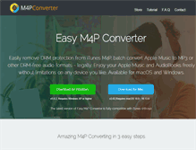 Tablet Screenshot of m4p-converter.com